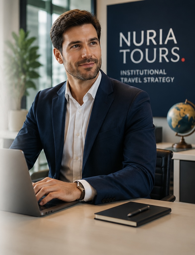 Independent travel professional working within a professional travel environment
